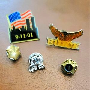 Lapel pins.